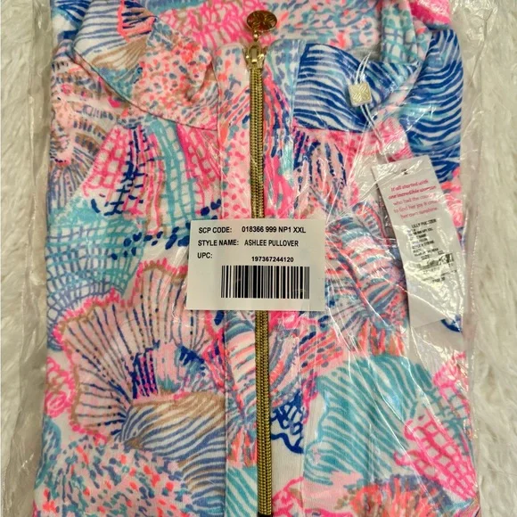 🆕 Lilly Pulitzer XXL Ashlee Pullover in “Roar Of The Seas” MSRP $108 NWT